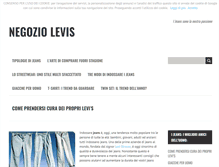 Tablet Screenshot of levisnegozio.com